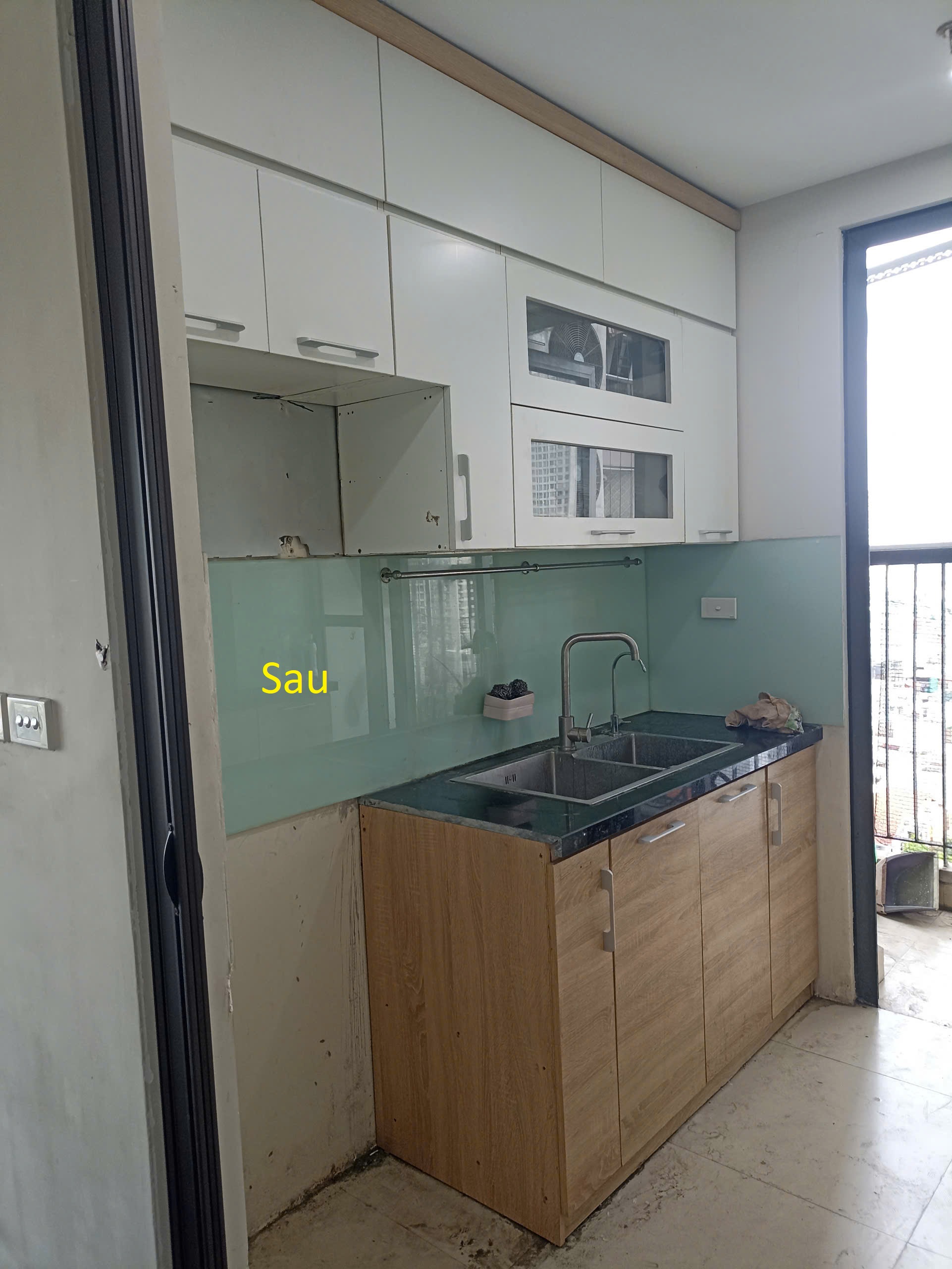 Sửa chữa nhanh tủ bếp để có chỗ chứa tủ lạnh 3